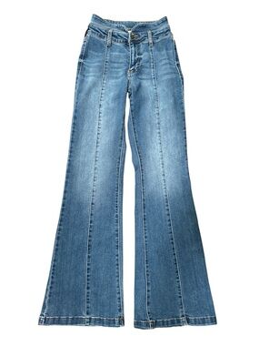 Windsor Medium Blue High-Rise Wide-Leg Jeans